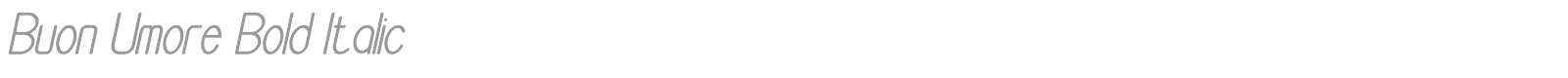 Buon Umore font preview